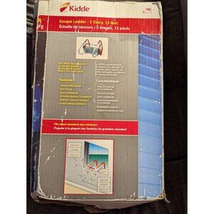 Kidde 2-Story Escape Ladder 13 Feet Lightweight Tangle-Free Design Aluminum & Re